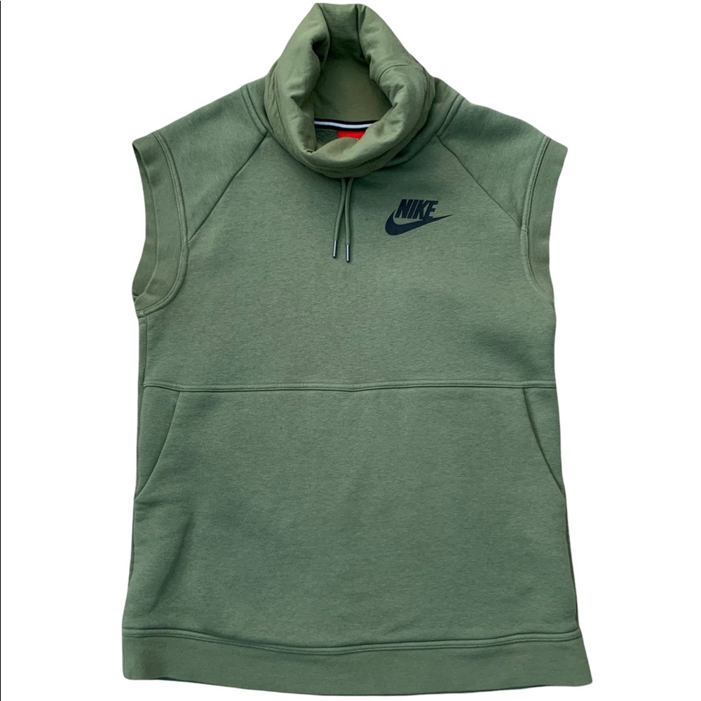 Nike turtleneck green tank top